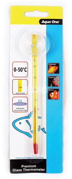 Aqua One Glass Thermometer Large - Perfect Aquatics Ltd