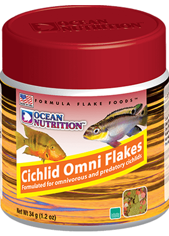 Ocean Nutrition Cichlid Omni Flakes 34g - Perfect Aquatics Ltd