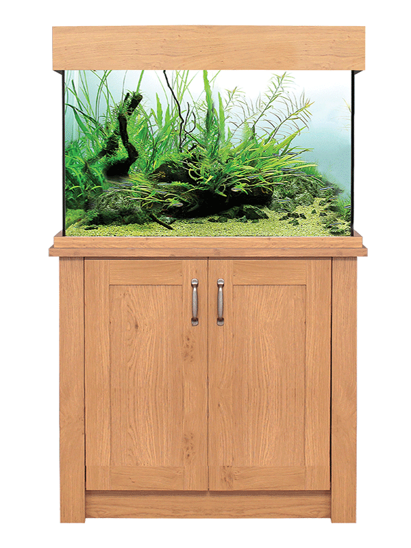 Aqua One OakStyle 145 Tank and Cabinet - Perfect Aquatics Ltd