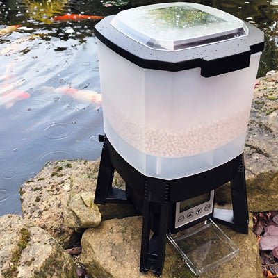 PondXpert FoodFlinger Solar Powered Feeder - Perfect Aquatics Ltd