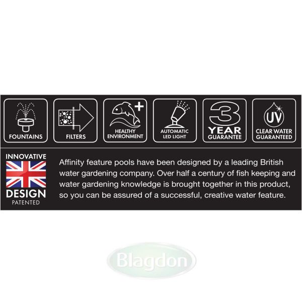 Blagdon Affinity Mocha Half Moon Pool (Inpond 5 - in - 1 3000 UVC included) - Perfect Aquatics Ltd