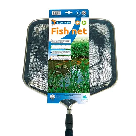 Superfish 38x35cm Large Coarse Net With 120 - 220cm Handle - Perfect Aquatics Ltd