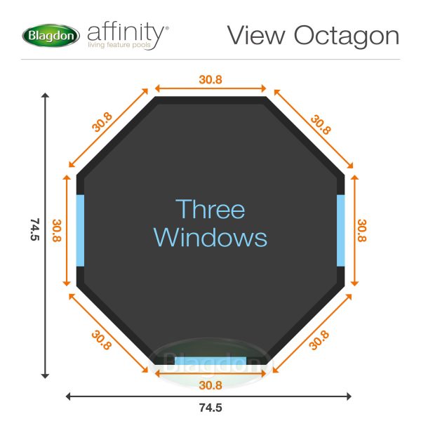 Blagdon Affinity View Octagon Pool (Inpond 5 - in - 1 2000 included) - Perfect Aquatics Ltd