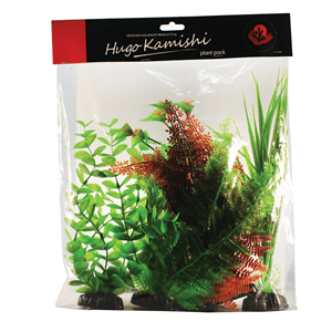 Hugo Plastic Orange/Green Mix 30Cm - Perfect Aquatics Ltd