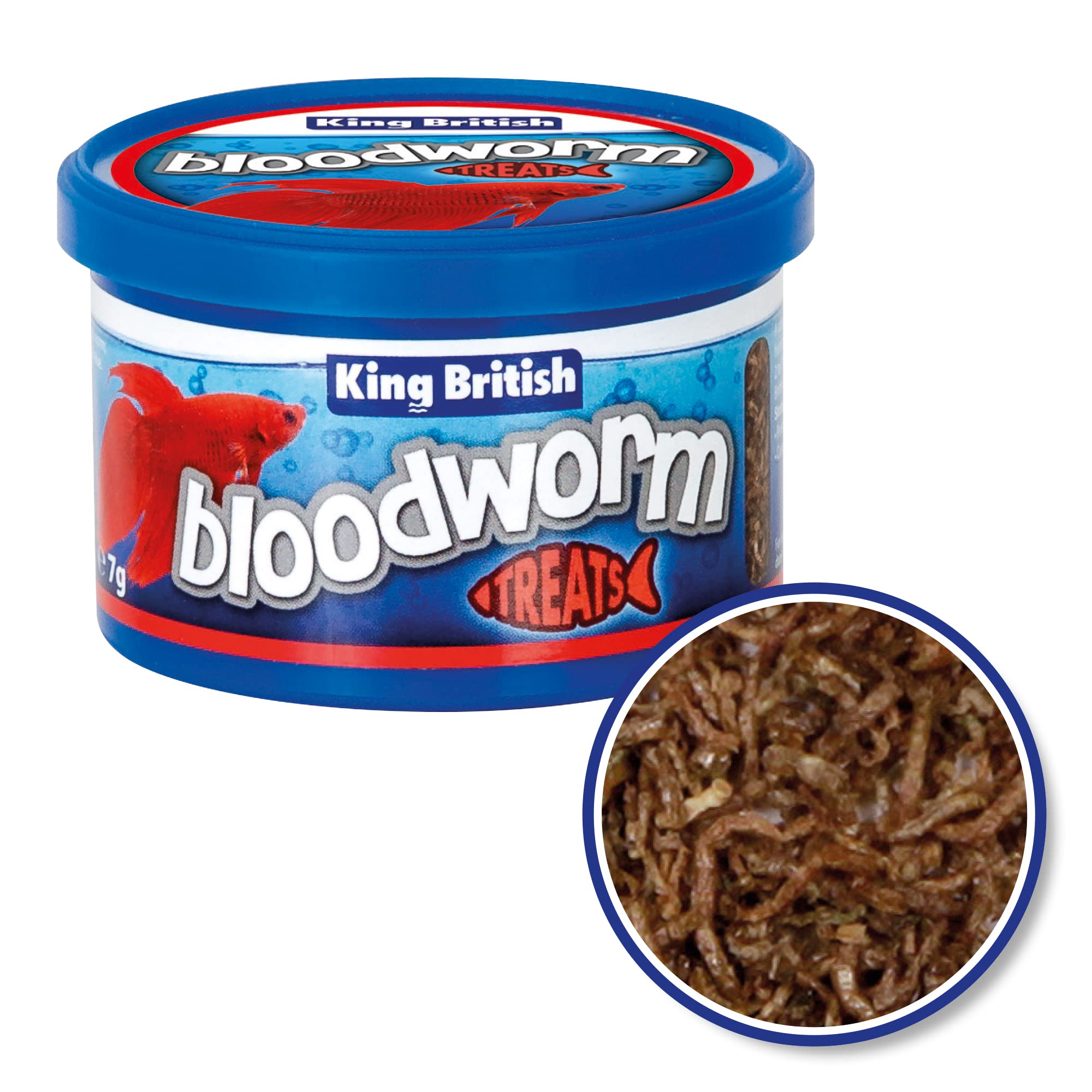 King British Bloodworm Treats 7g - Perfect Aquatics Ltd