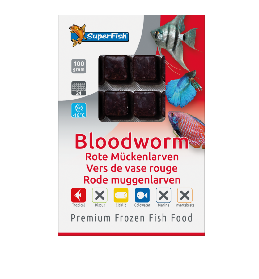 Superfish Frozen Bloodworm Blister