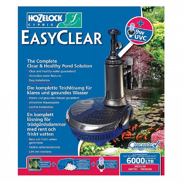 Hozelock Easyclear 6000 Pond Pump 9w - Perfect Aquatics Ltd