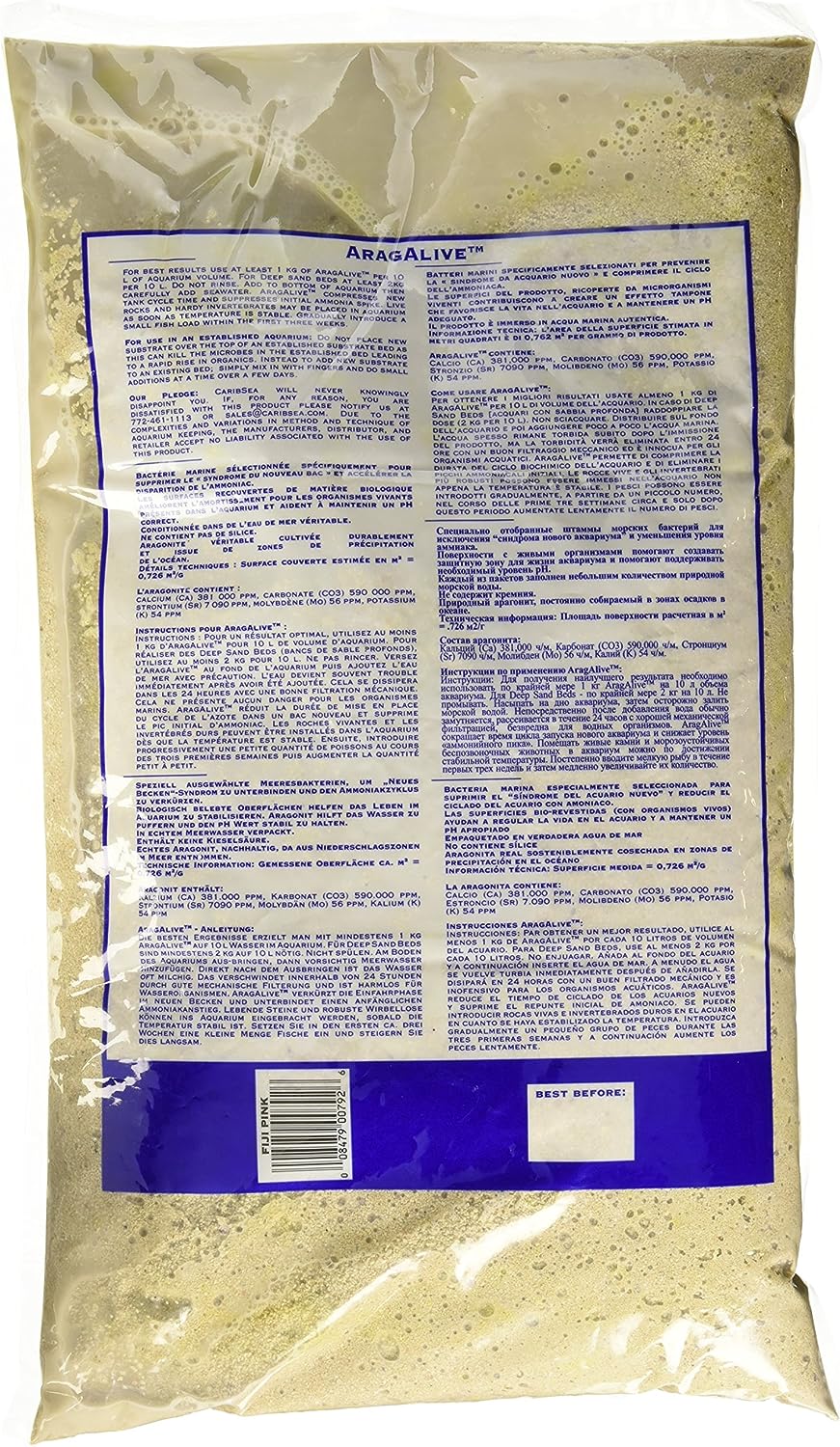 Caribsea Aragonite Fiji Pink Live Sand - Perfect Aquatics Ltd