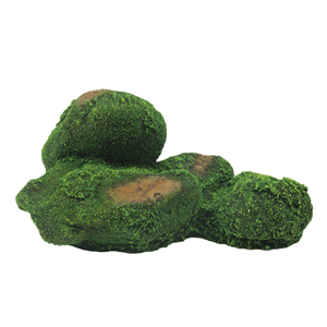 Hugo Rock With Moss 20X13x9cm - Perfect Aquatics Ltd