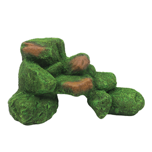 Hugo Rock With Moss 24X15x13cm - Perfect Aquatics Ltd