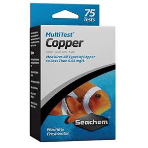 Seachem Multitest Copper 75 Test - Perfect Aquatics Ltd