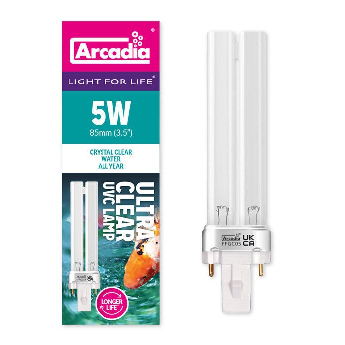 Arcadia 5w 2Pin UVC Bulb - Perfect Aquatics Ltd