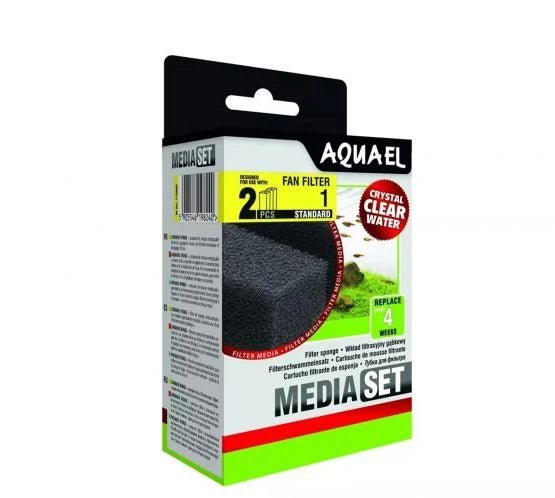 AquaEl Fan Filter Standard Sponges - x2 - Perfect Aquatics Ltd