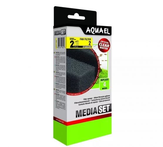 AquaEl Fan Filter Standard Sponges - x2 - Perfect Aquatics Ltd