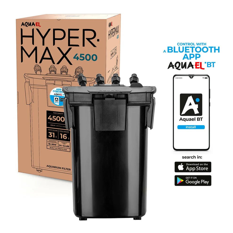 Aquael Hypermax 4500 BT External Filter - Perfect Aquatics Ltd