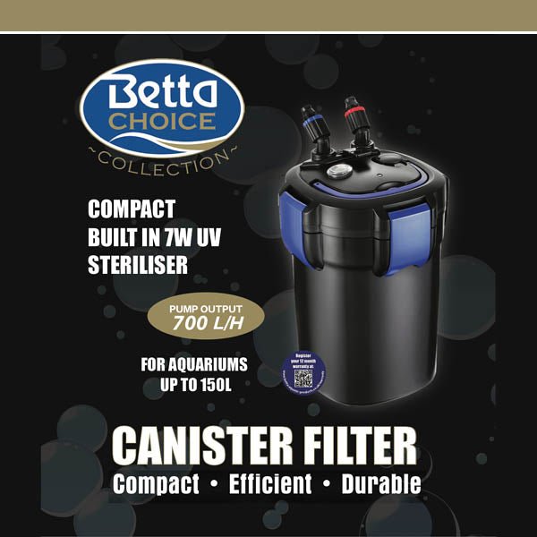 Betta Choice UV External Canister Filter - Perfect Aquatics Ltd