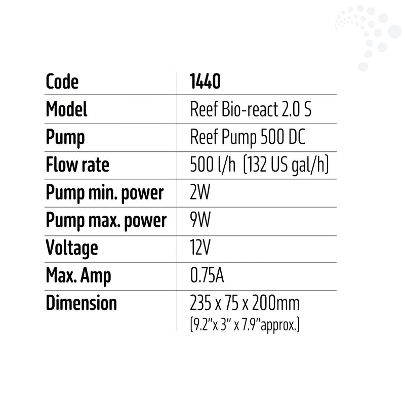 TMC Reef Bio React 2.0 S / M - Perfect Aquatics Ltd