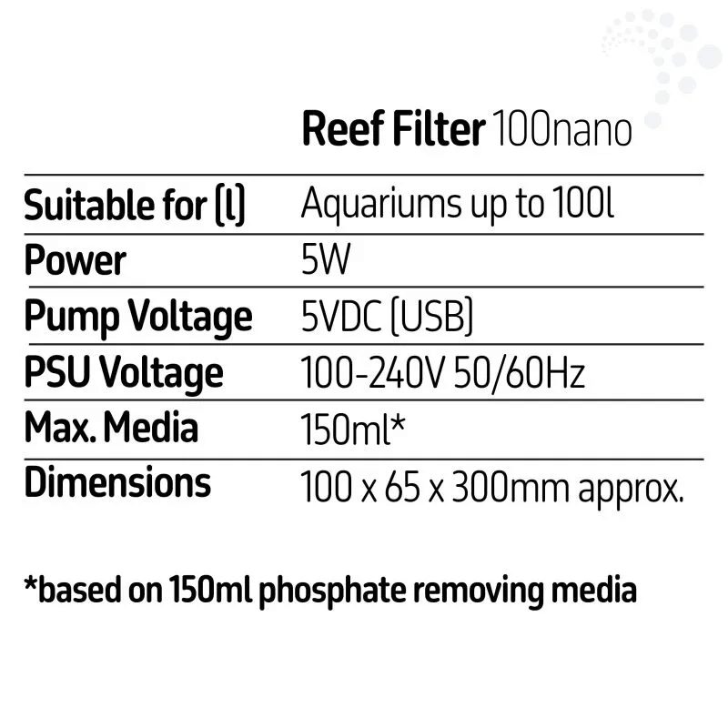 TMC Reef Filter 100 nano DC Black - Perfect Aquatics Ltd