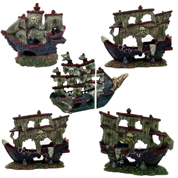 SuperFish Ship Wreck Ornament - Perfect Aquatics Ltd