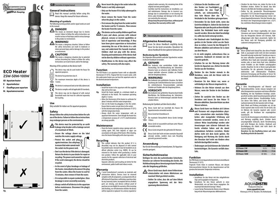 SuperFish Eco Heater - Perfect Aquatics Ltd