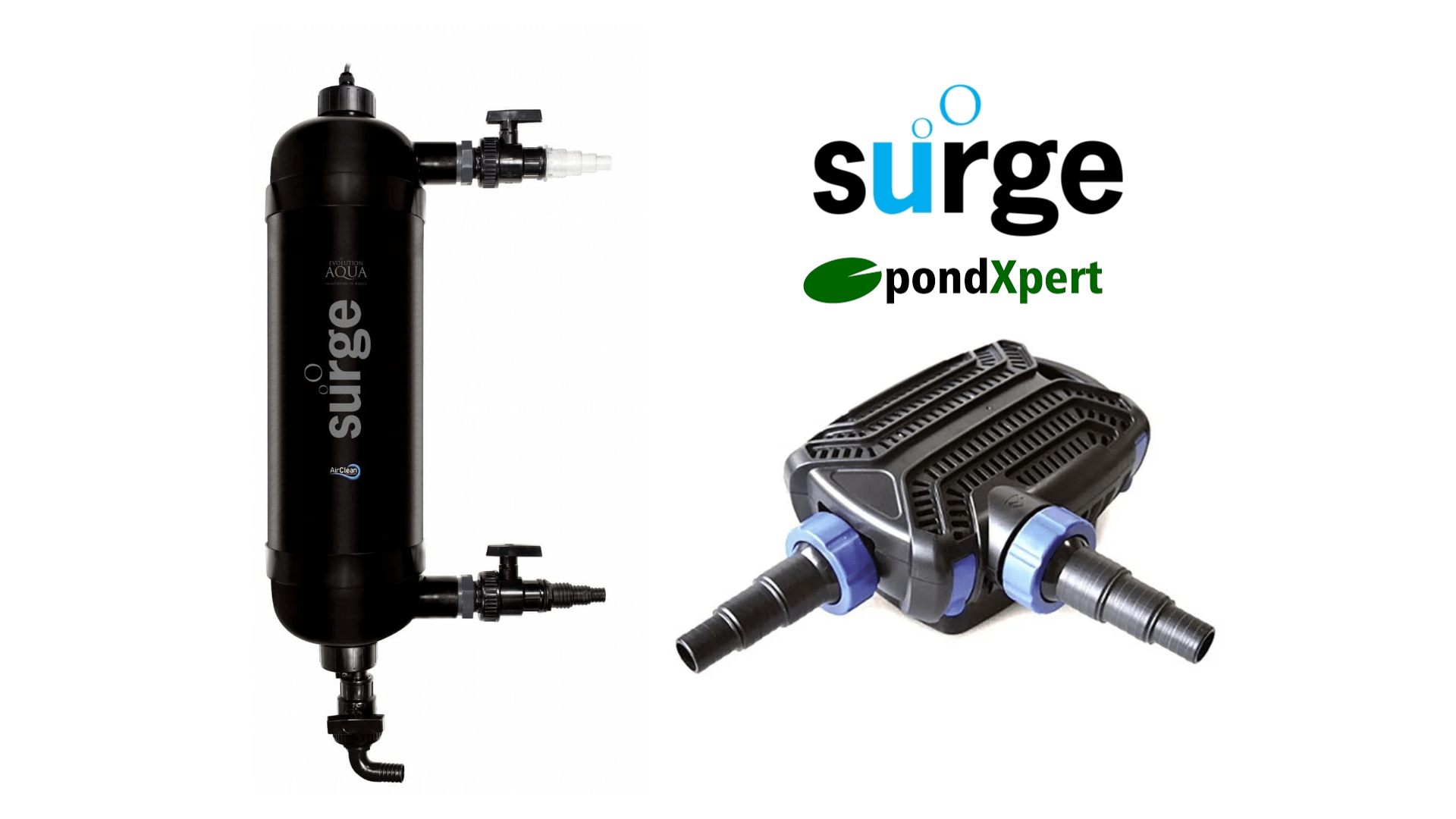 Evolution Aqua Surge Filter With PondXpert Ultraflow 3600 Pump - Perfect Aquatics Ltd
