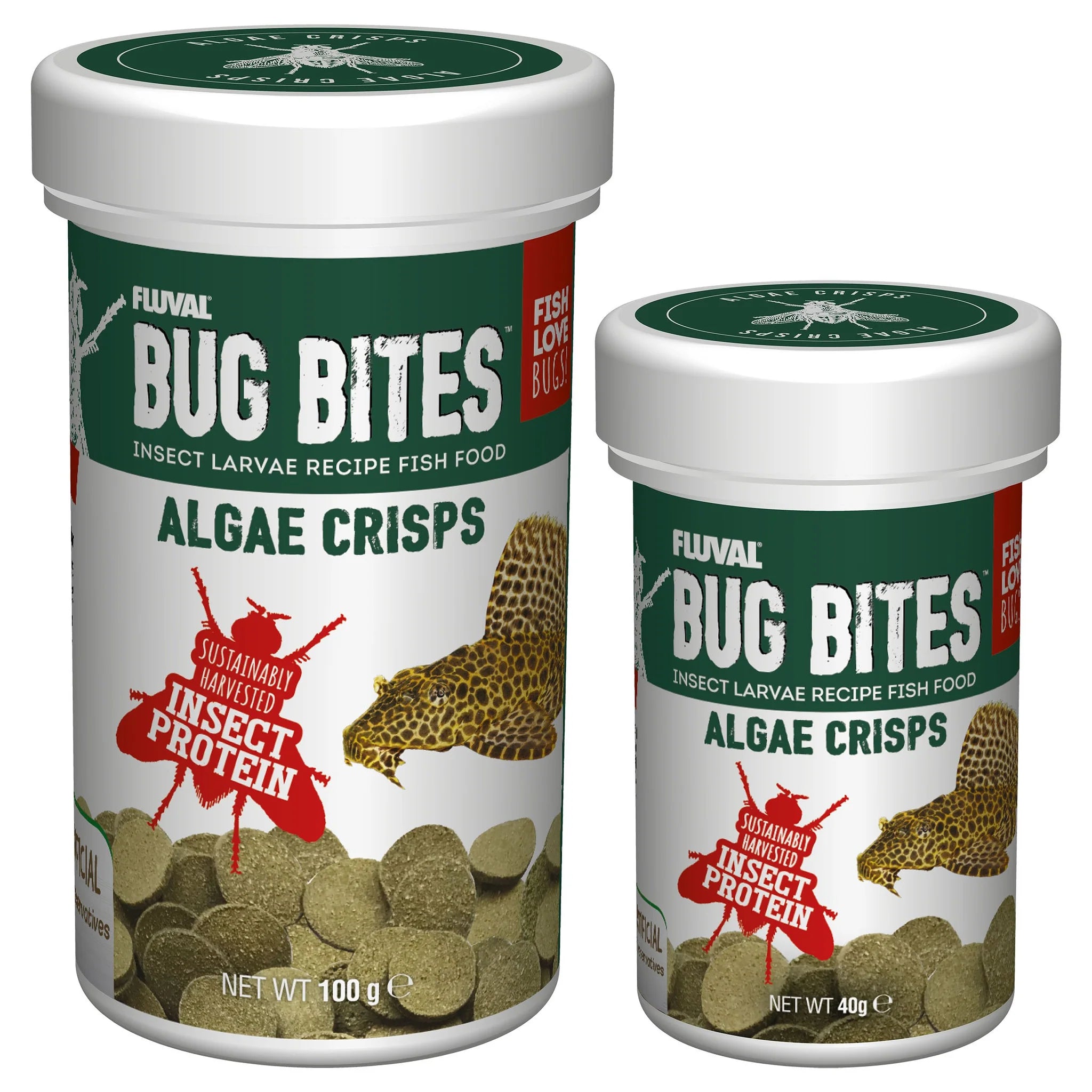 Fluval Bug Bites Algae Crisps - Perfect Aquatics Ltd