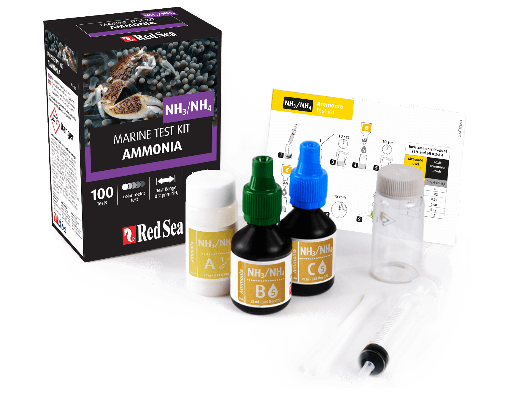 Red Sea MCP Ammonia (NH3) Test - Perfect Aquatics Ltd