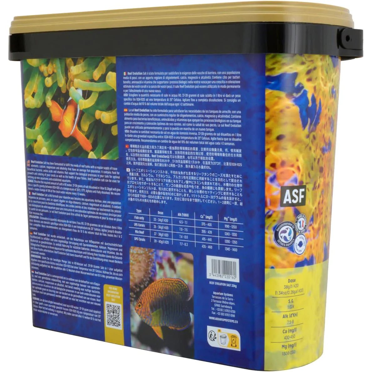 Aquarium System Reef Evolution Salt 22kg - Perfect Aquatics Ltd