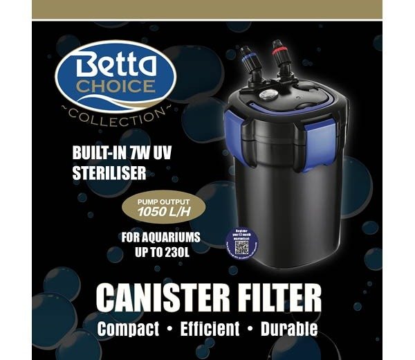 Betta Choice UV External Canister Filter - Perfect Aquatics Ltd