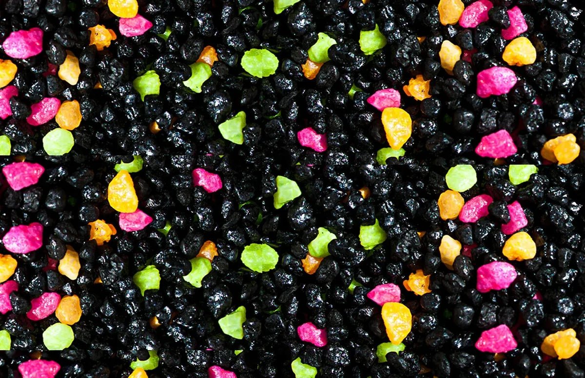 Black and Fluorescent Mix Aquarium Gravel - Perfect Aquatics Ltd
