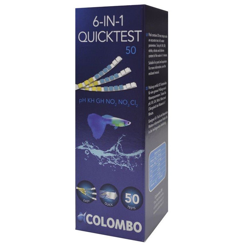 Colombo Aquatest Freshwater 6 - IN - 1 Quicktest - Perfect Aquatics Ltd