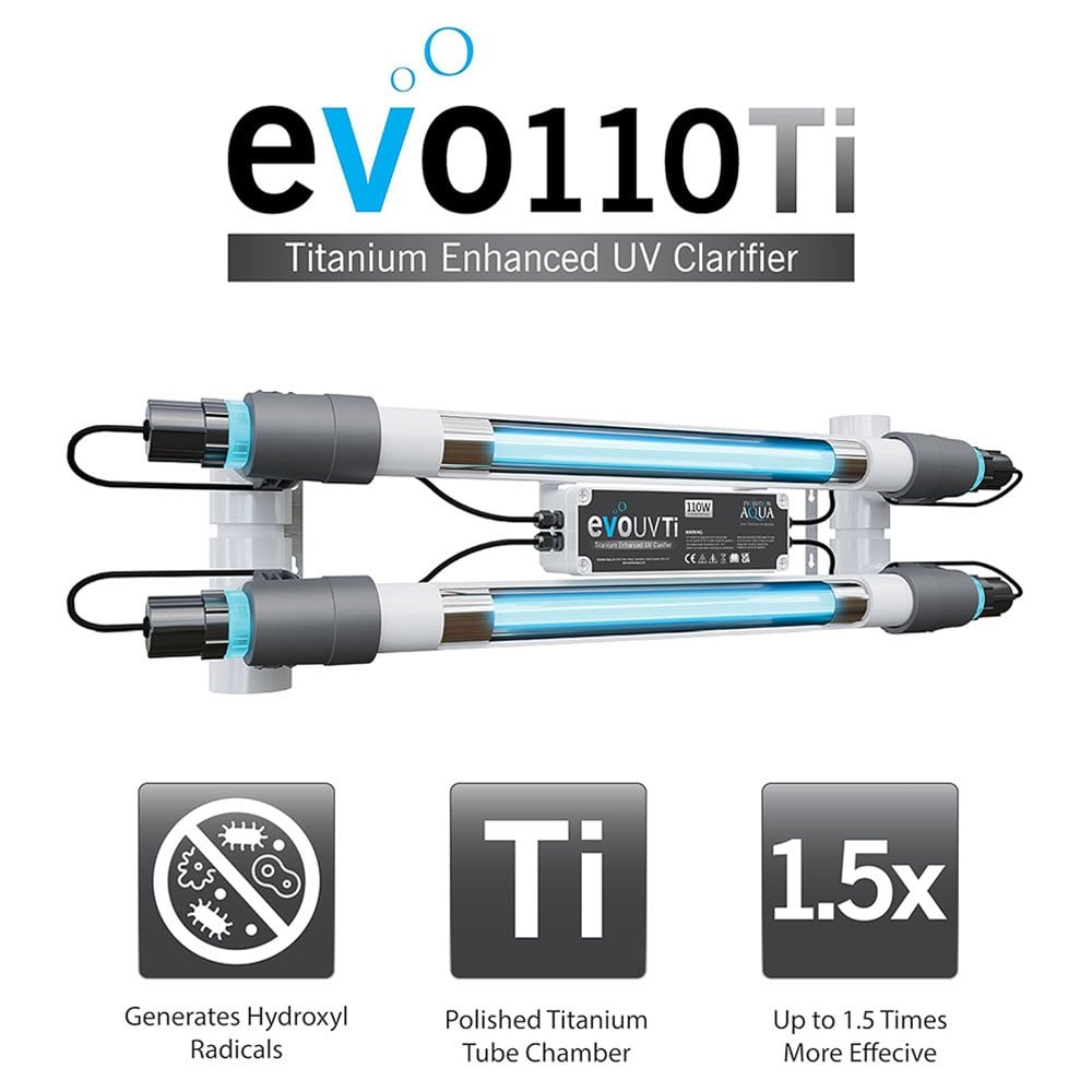 Evolution Aqua evo110 Ti Titanium UVC - Perfect Aquatics Ltd