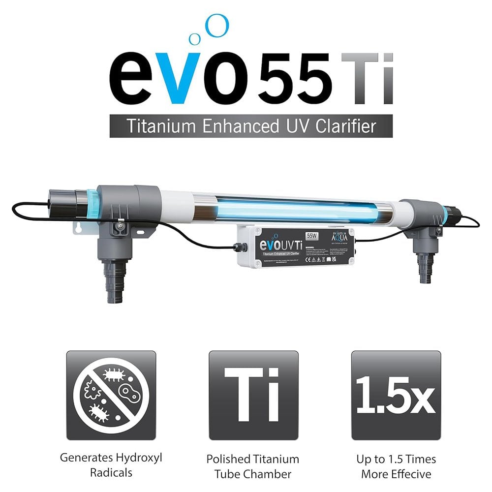Evolution Aqua evo55 Ti Titanium UVC - Perfect Aquatics Ltd