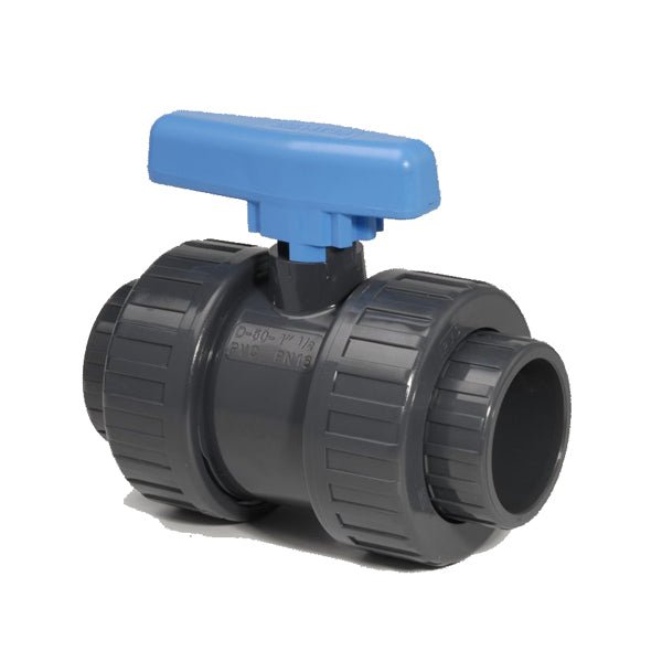 PVC Pressure Double Union Ball Valve - Perfect Aquatics Ltd
