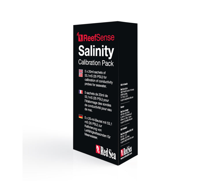 Red Sea ReefSense salinity 53 mS calibration solution sachets