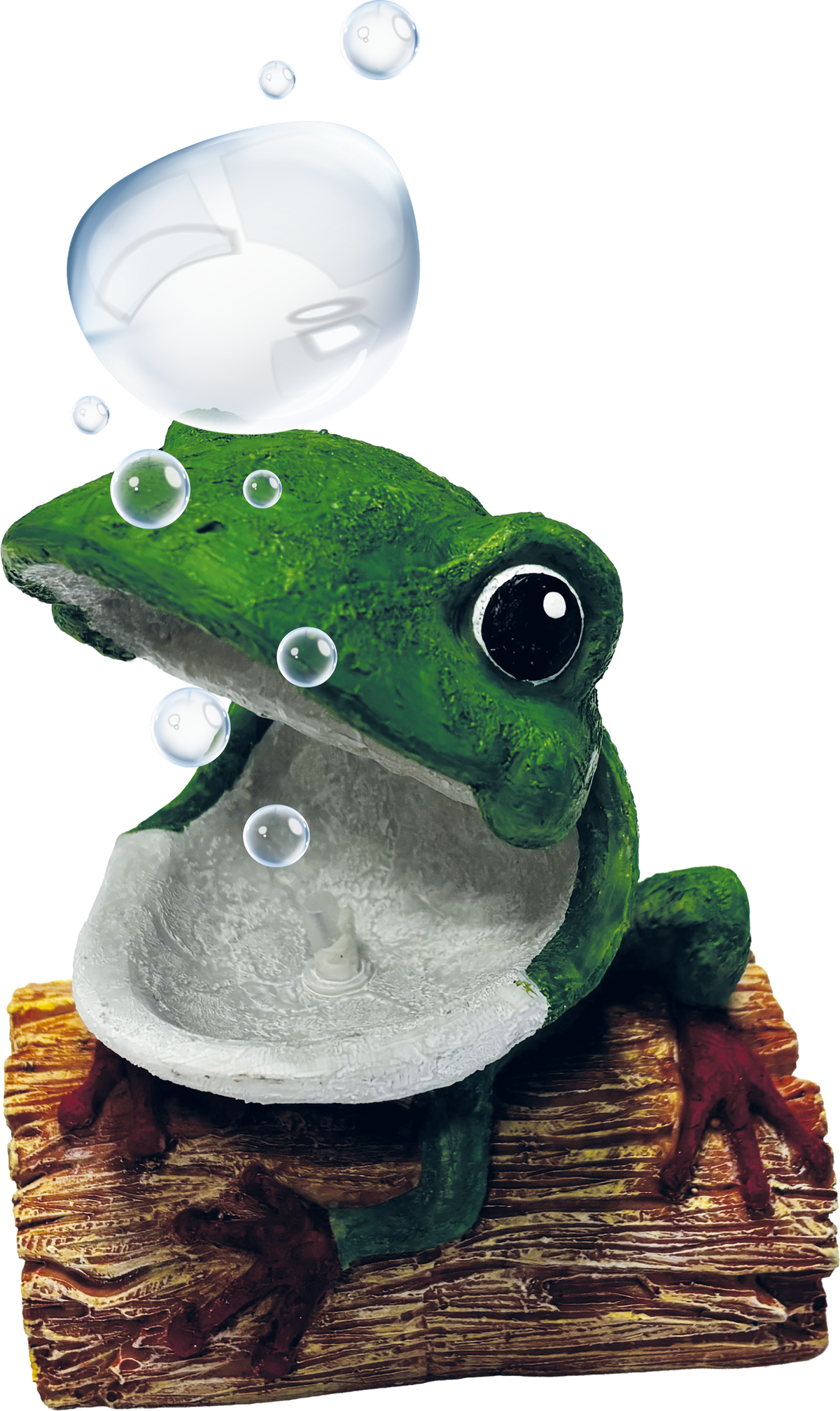 SuperFish Air Deco Frog aquarium ornament – open