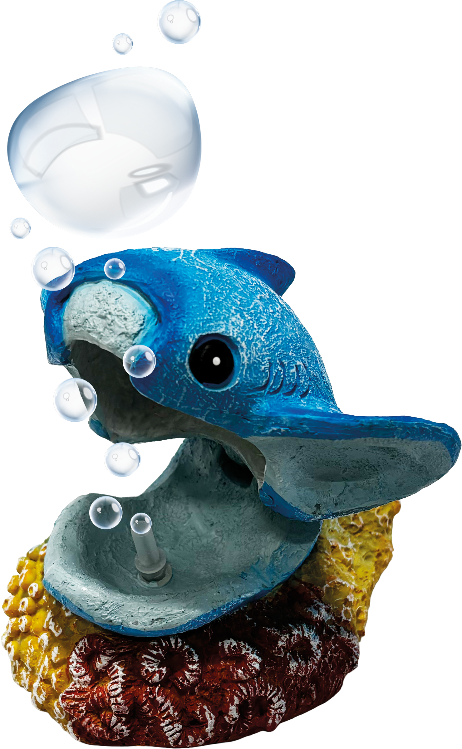 SuperFish Air Deco Manta Ray aquarium ornament – open