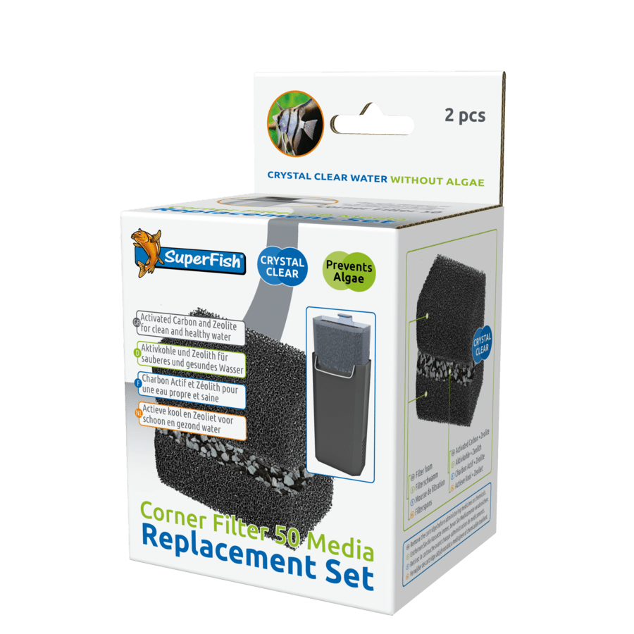 Superfish Corner Filter Media Replacement Set - Perfect Aquatics Ltd