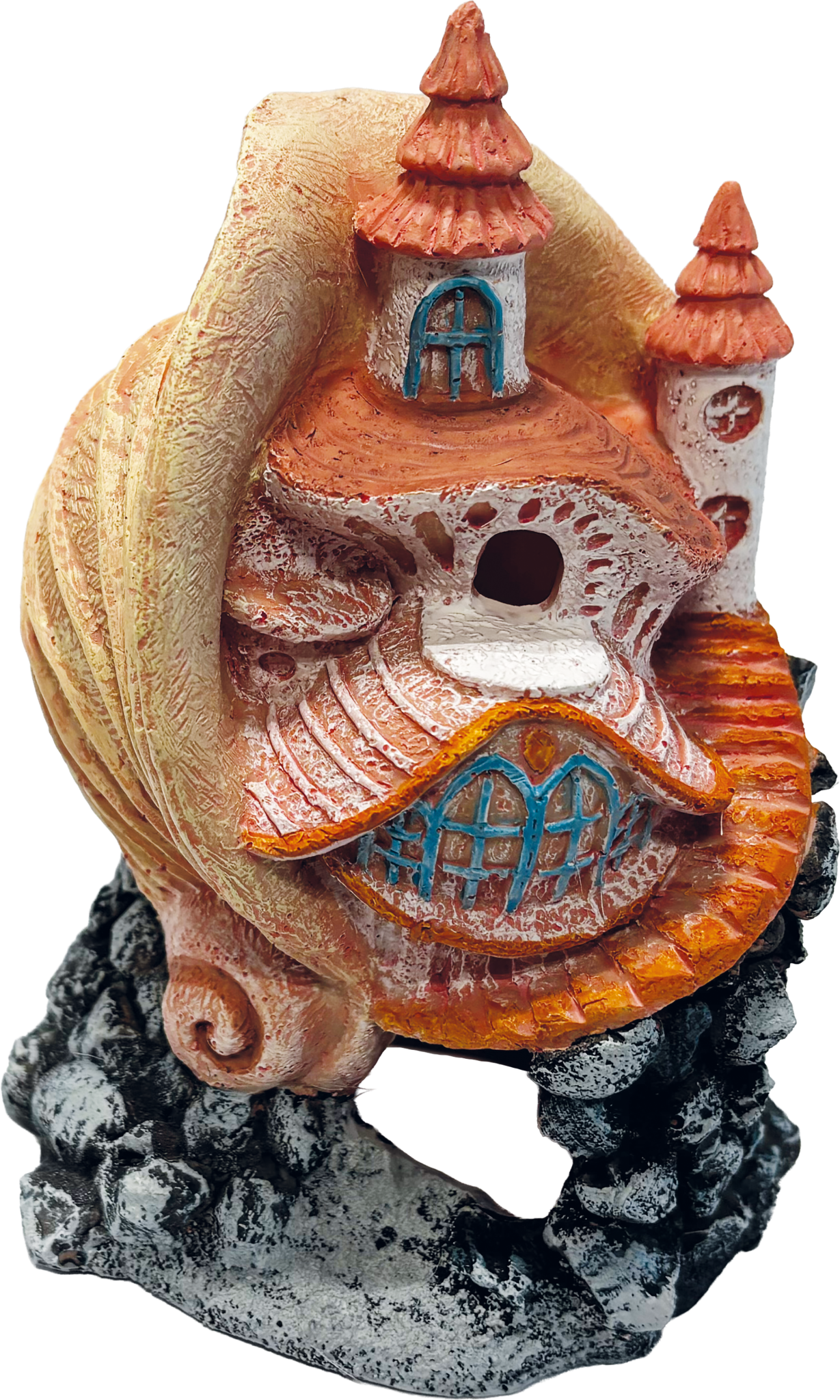 SuperFish Deco Castle Shell Aquarium Ornament - Perfect Aquatics Ltd