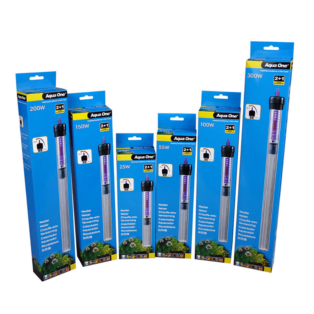 Aqua One 150W Glass Heater - 20.5cm - Perfect Aquatics Ltd