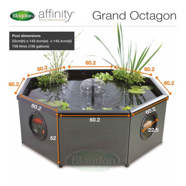 Blagdon Affinity Grand Octagon Pool (Inpond 5-in-1 3000 UVC included)