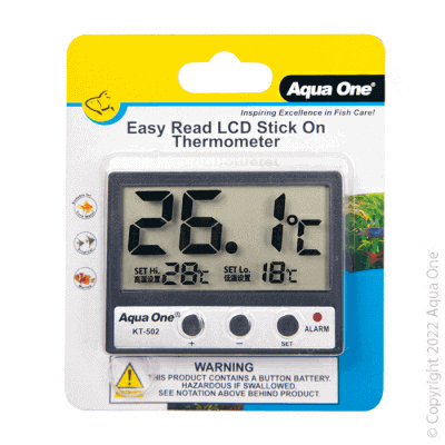 Aqua One LCD Thermometer - Perfect Aquatics Ltd