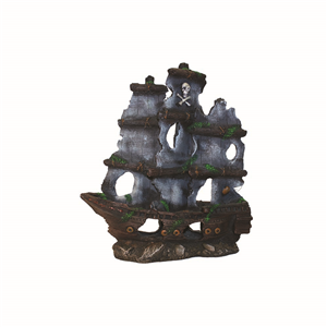 Hugo Pirate Ship + Sail 38X13x41