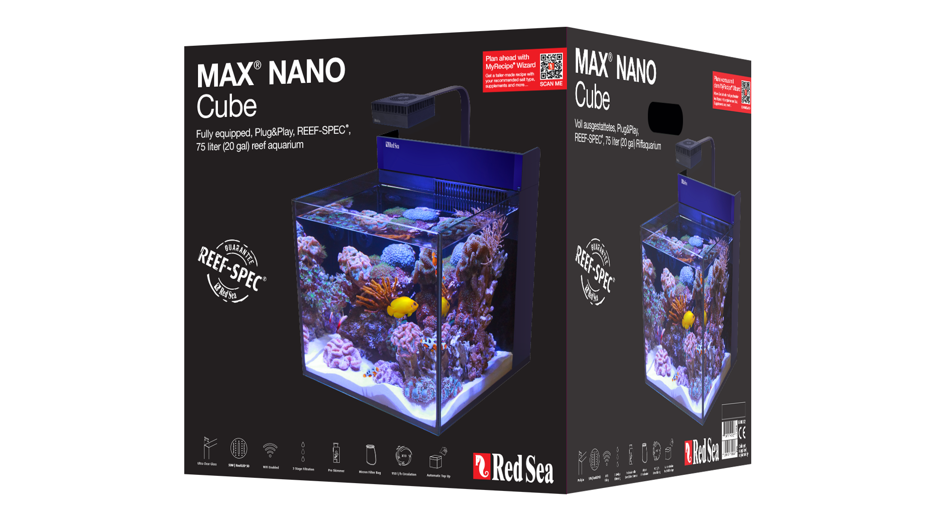 Red Sea MAX Nano G2 Cube (Aquarium Only)