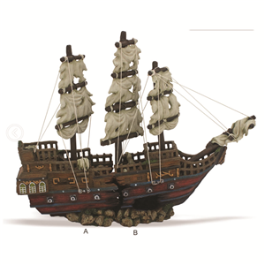 Hugo Lux Pirate Ship65x25x60