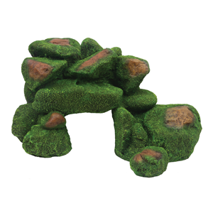 Hugo Rock With Moss 33X20x19cm