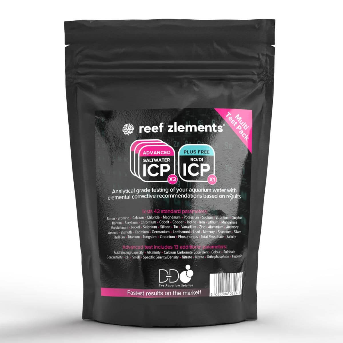 Reef Zlements 3x advanced ICP Tests with Free RO Test