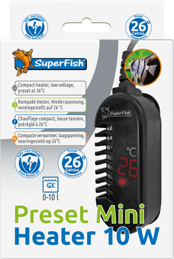 SuperFish Preset Mini Heater - Perfect Aquatics Ltd
