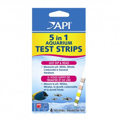 API 5 In 1 Aquarium Test Strips