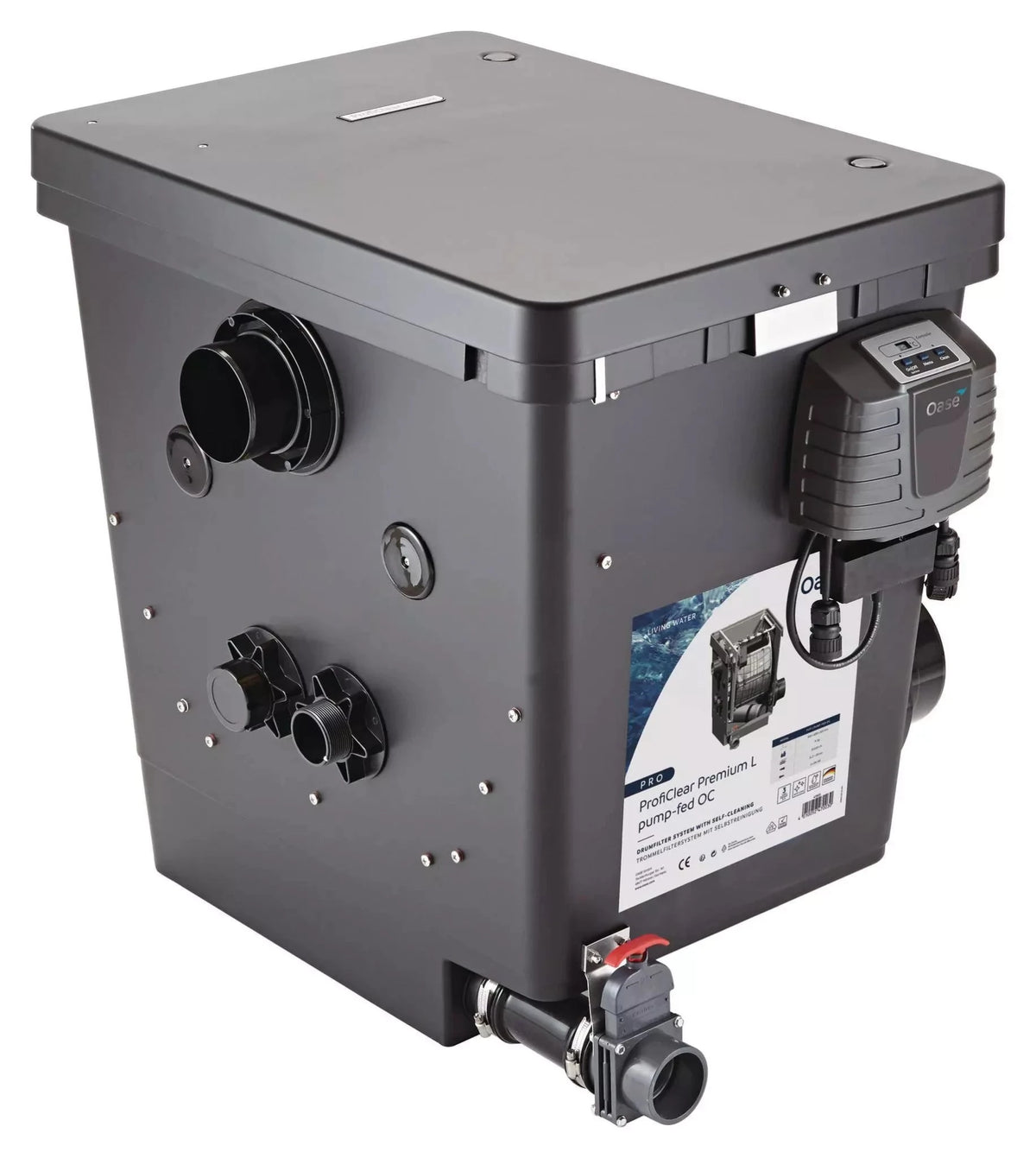 Oase ProfiClear Premium DF-L pump-fed OC Drum Filter - Perfect Aquatics Ltd